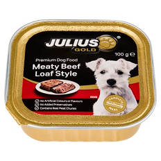 Premium Dog Food Meaty Beef Loaf Style 100g